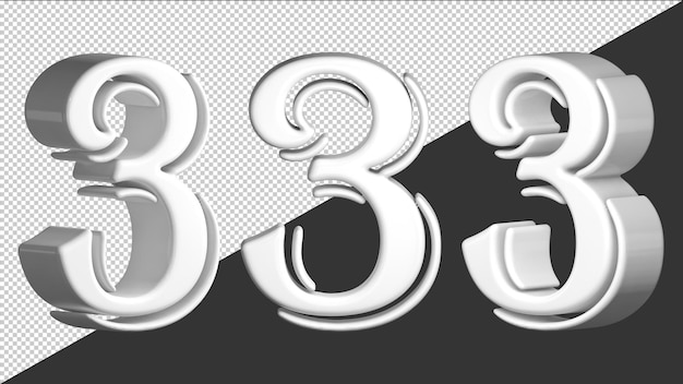 diseño 3d número 3