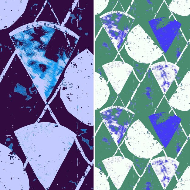 PSD un diseño abstracto azul y verde con un diamante y un fondo grungy