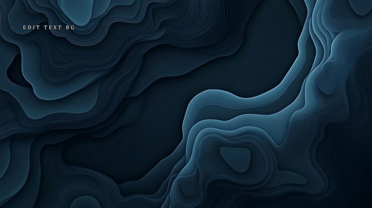 PSD diseño abstracto de corte de papel en capas de azul oscuro