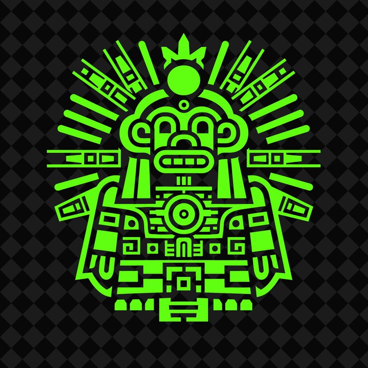 PSD diseño abstracto verde de un gallo con las palabras "i love quot" en el fondo verde