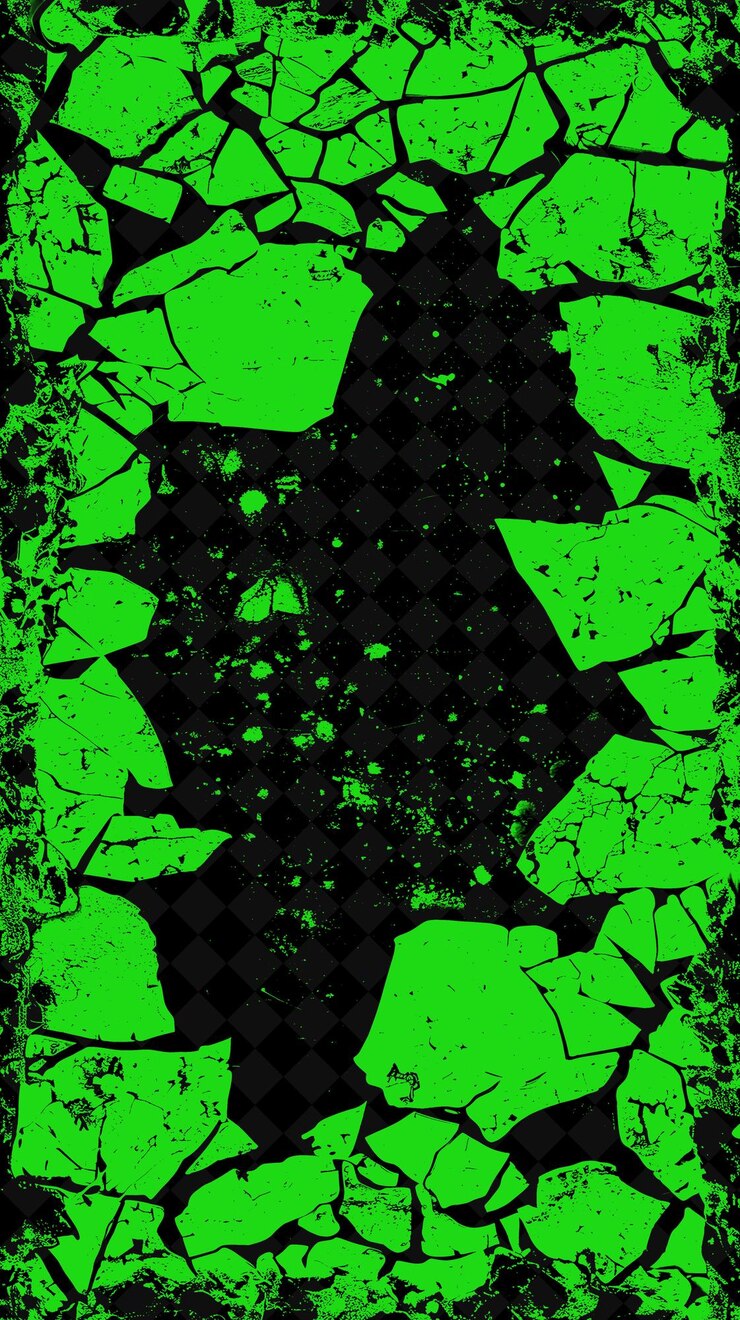 PSD un diseño abstracto verde y negro con un fondo verde
