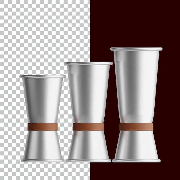 Diseño de activos de renderización de icono de café 3D Ilustración de icono 3D