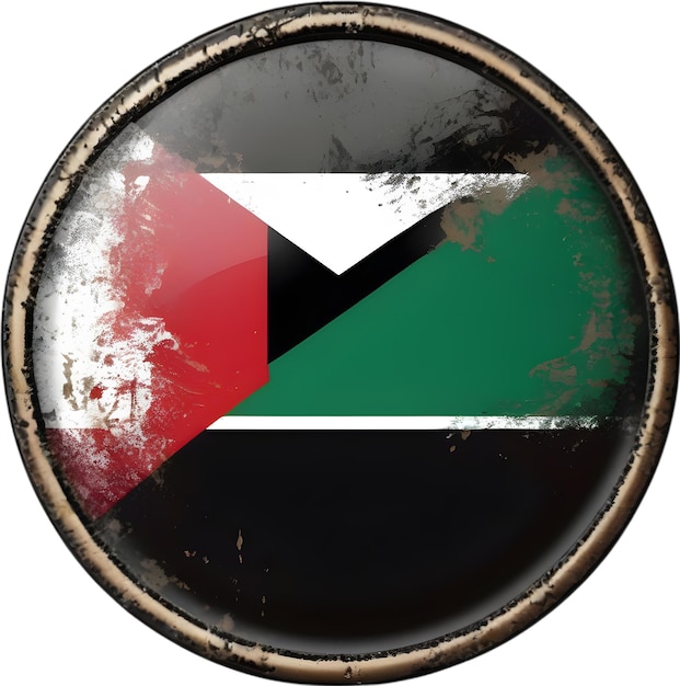 PSD diseño antiguo de la bandera de palestina generado por aig.