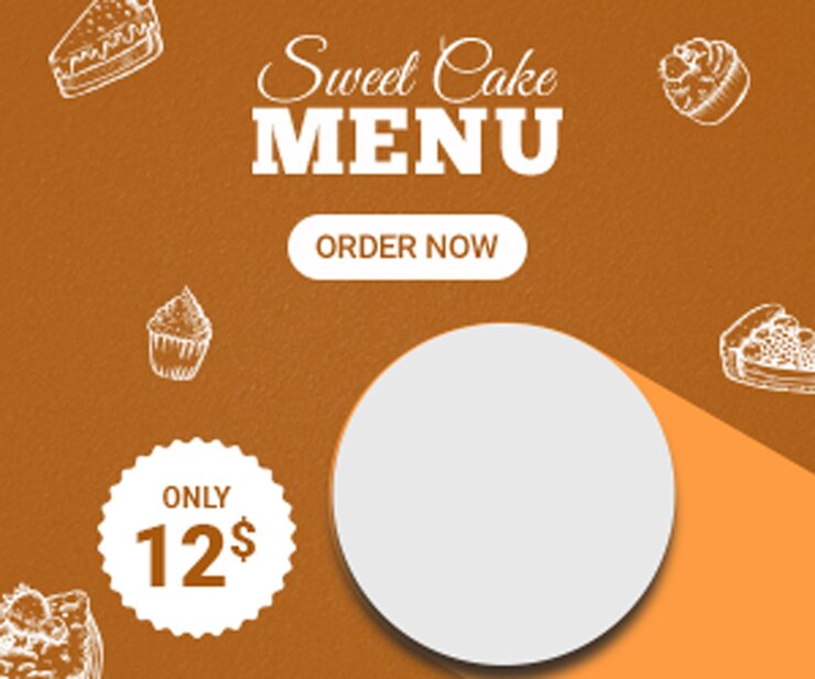 Diseño de anuncios de pancartas de pasteles dulces de Vector Premium Vector descarga gratuita