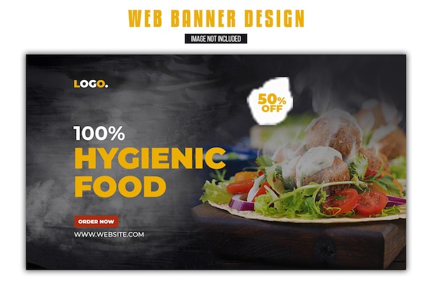 Diseño de anuncios en las redes sociales y en la web para promocionar alimentos higiénicos