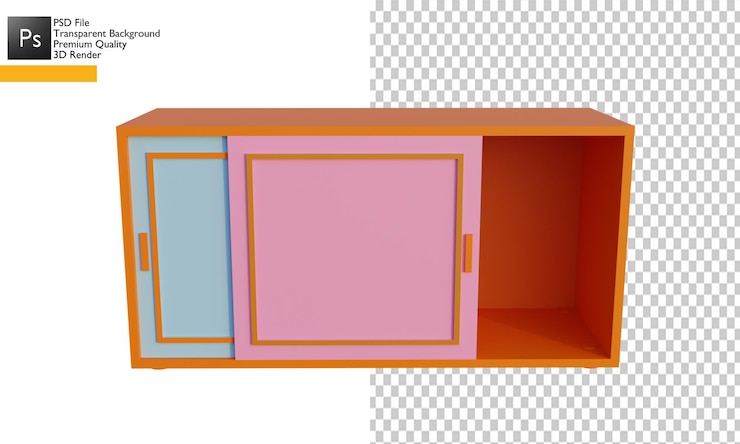 PSD diseño de armario 3d