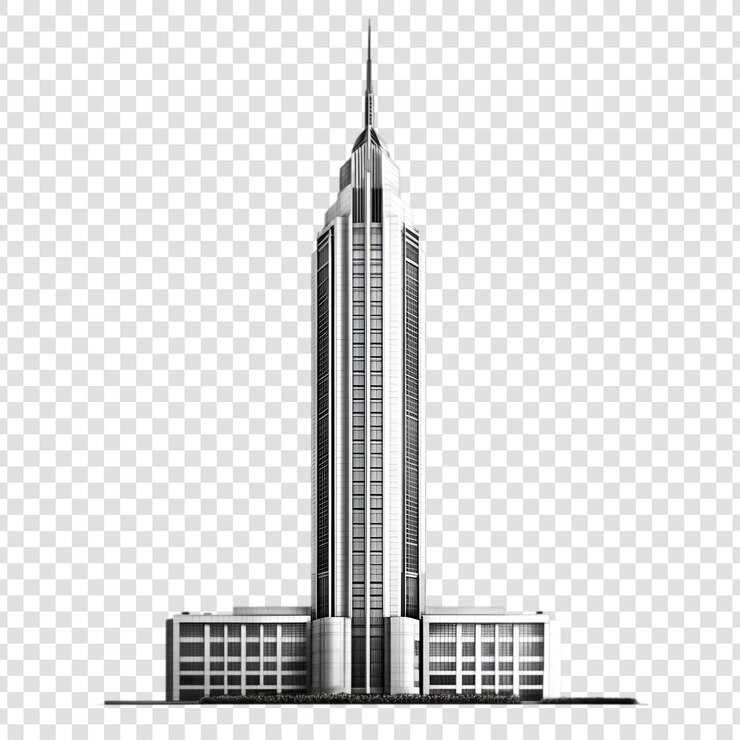 PSD diseño arquitectónico moderno de rascacielos edificios altos paisaje urbano