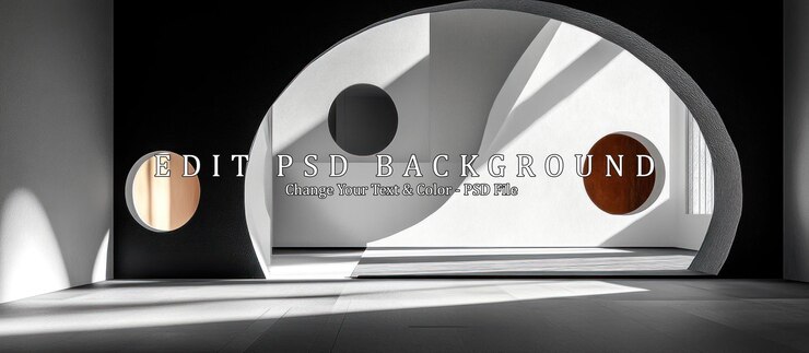 PSD diseño arquitectónico de yin yang