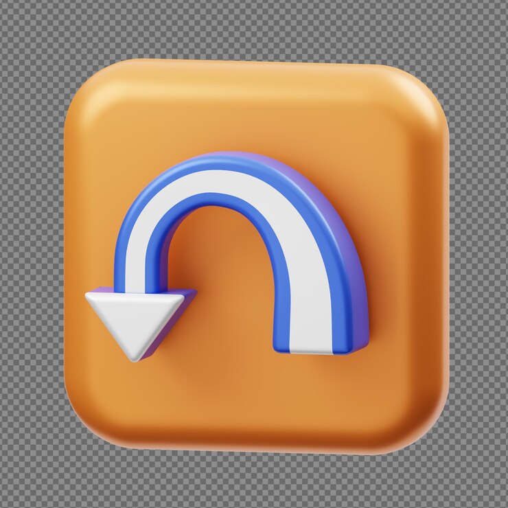 PSD diseño de arte abstracto de concepto 3d con fondo transparente