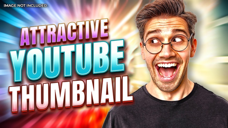 PSD diseño atractivo de miniaturas de youtube