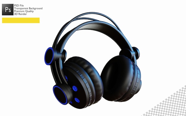 diseño de auriculares 3d para maqueta de producto