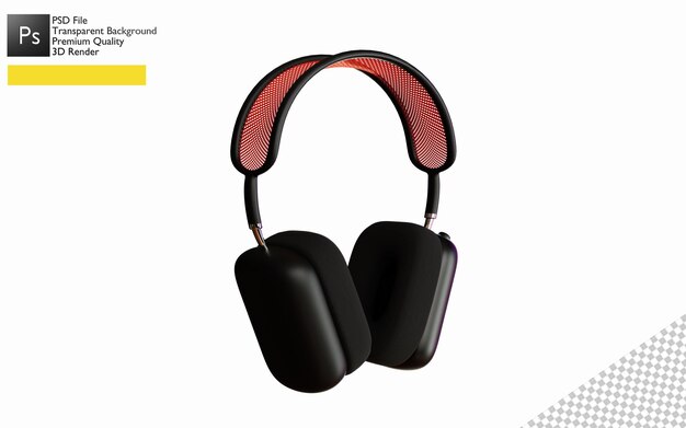 diseño de auriculares 3d para maqueta de producto