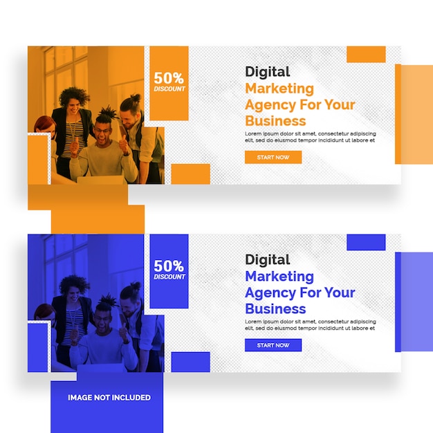 Diseño de banner de facebook marketing digital