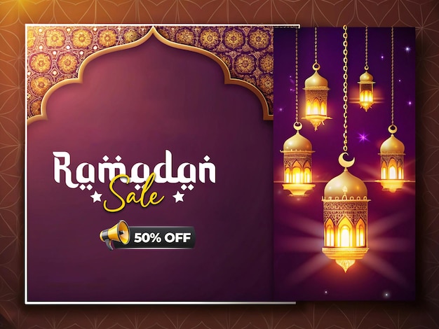 Diseño de banner del festival islámico ramadan kareem