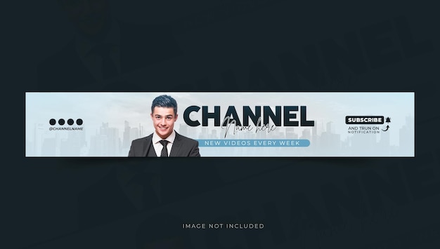 Diseño de banner o portada del canal de YouTube