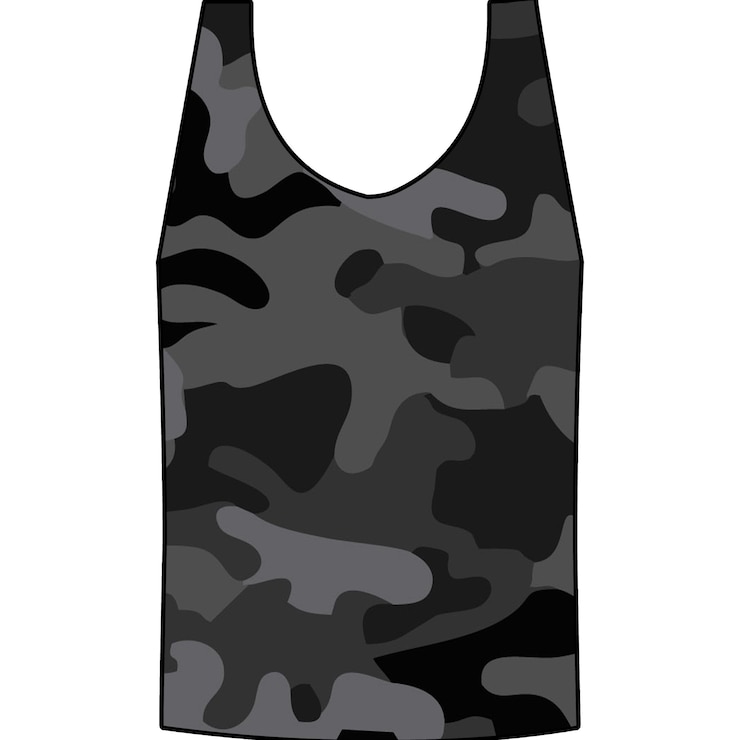PSD diseño de camiseta con camuflaje de patrón