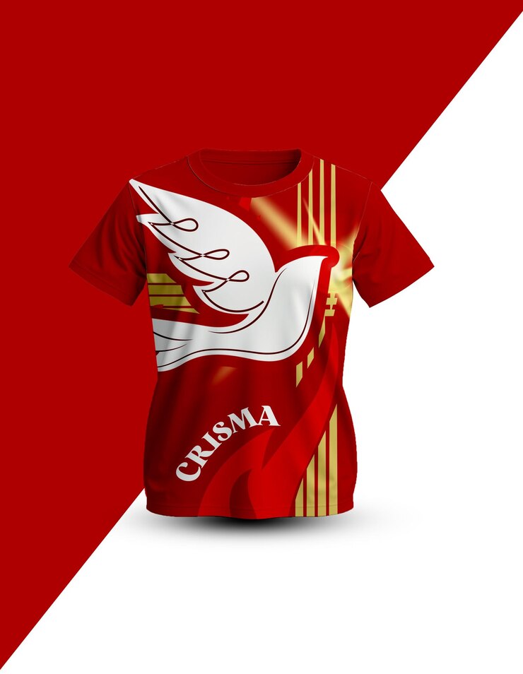 PSD diseño de la camiseta crisma dove