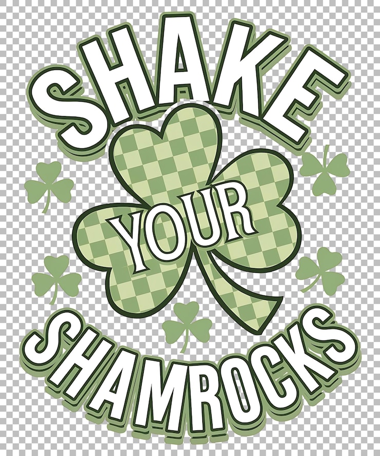 PSD diseño de camiseta irlandesa para el día de san patricio de png