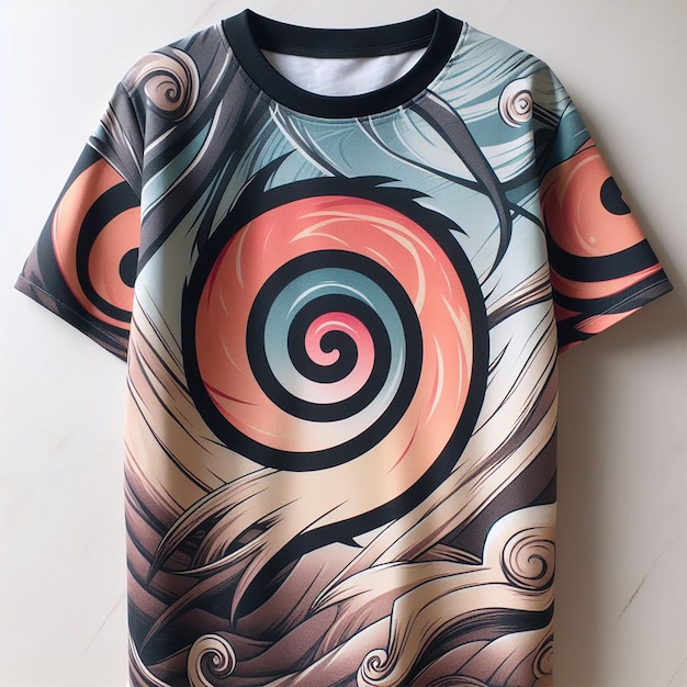 PSD diseño de la camiseta de naruto