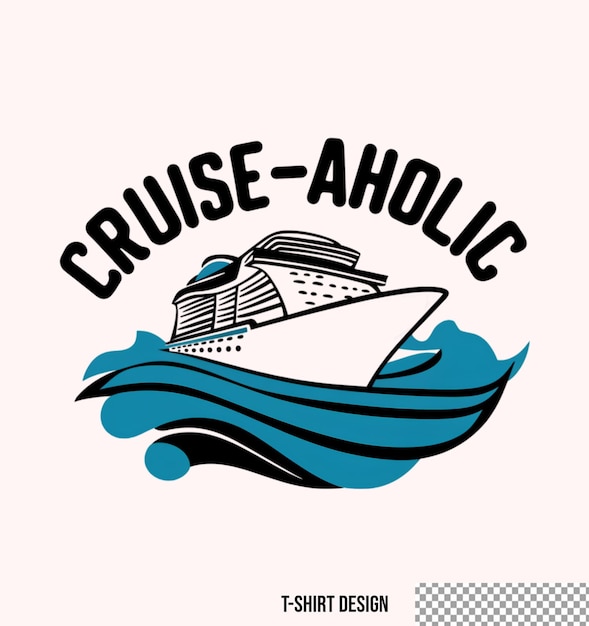 PSD diseño de camisetas de crucero