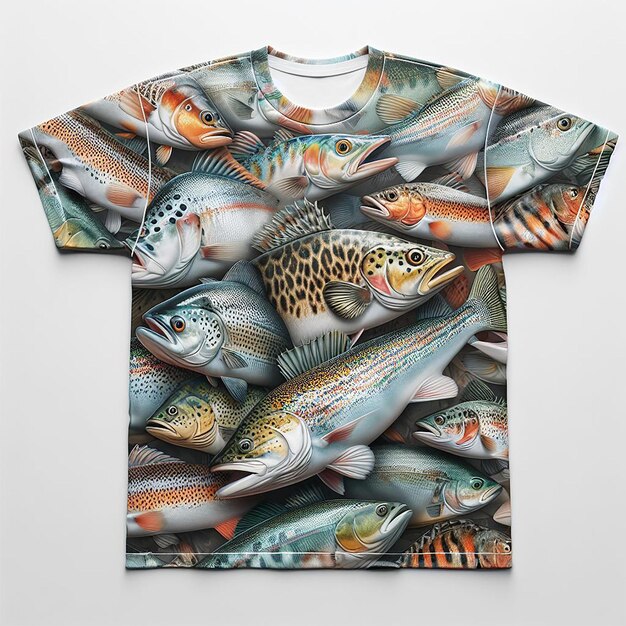 Diseño de camisetas de pesca