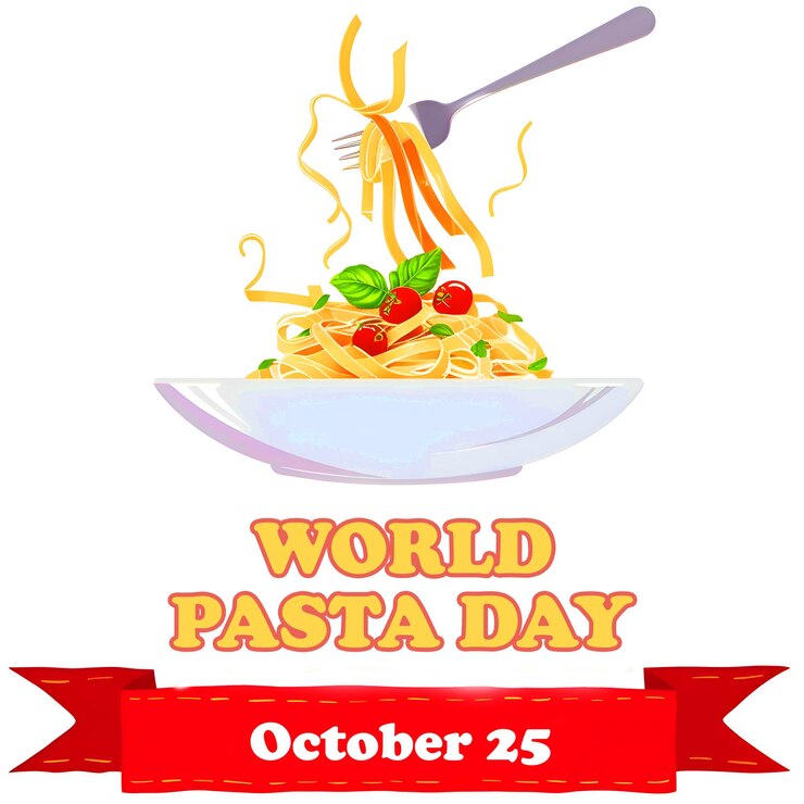 PSD diseño del cartel del día mundial de la pasta 2024