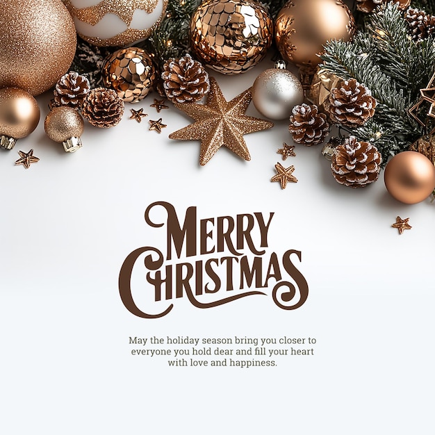 Diseño de cartel de feliz navidad