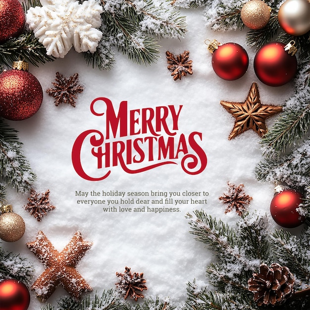 Diseño de cartel de feliz navidad