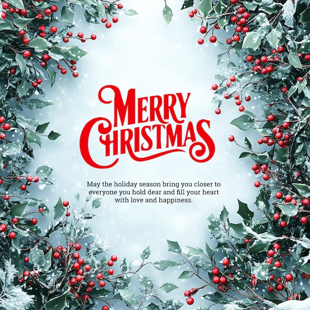 Diseño de cartel de feliz navidad