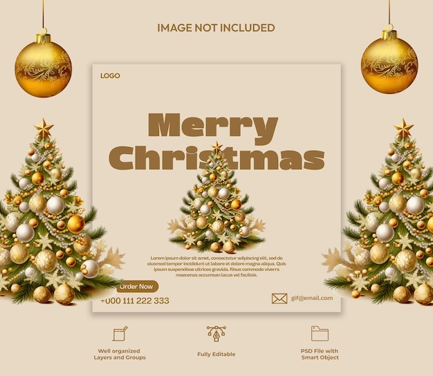 Diseño de cartel de feliz navidad