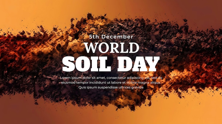 PSD diseño de carteles para el día mundial del suelo