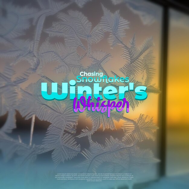 Diseño de carteles para el país de las maravillas de invierno