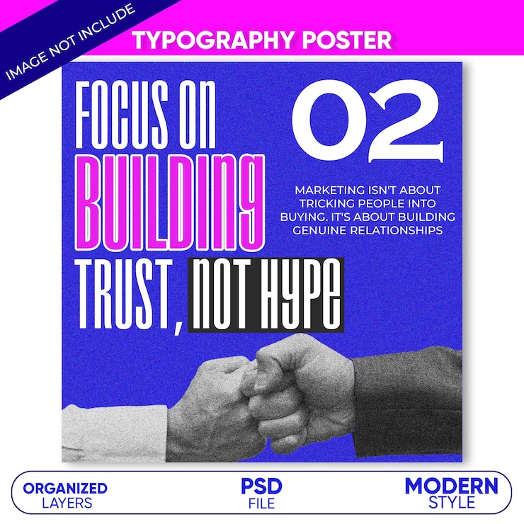 PSD diseño de carteles de tipografía