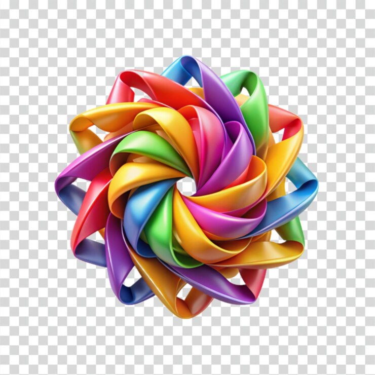 PSD diseño de cintas abstractas y coloridas