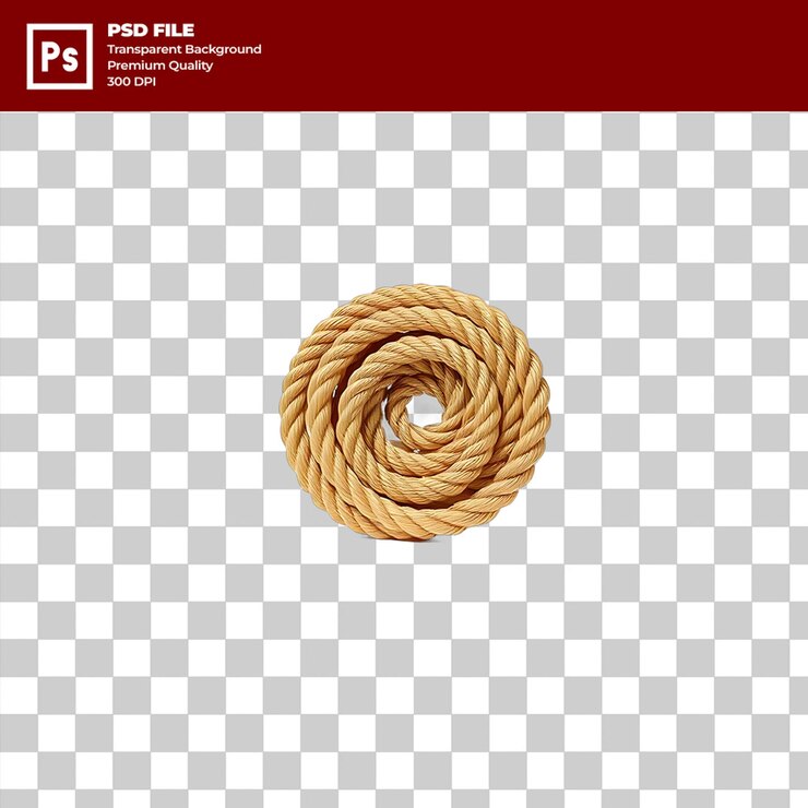 PSD diseño circular de cuerda enrollada dorada fondo oscuro