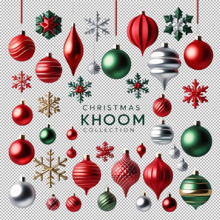 PSD diseño de la colección de bloques de navidad