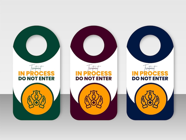 PSD diseño del colgador de la puerta de tratamiento