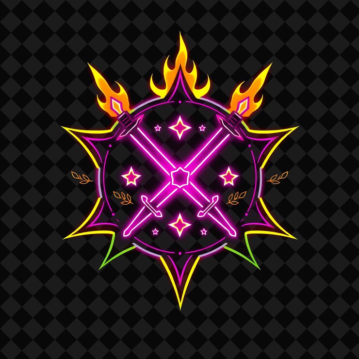 PSD un diseño colorido de una estrella con la palabra " quot " en ella