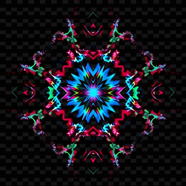 un diseño colorido que es hecho por caleidoscopios