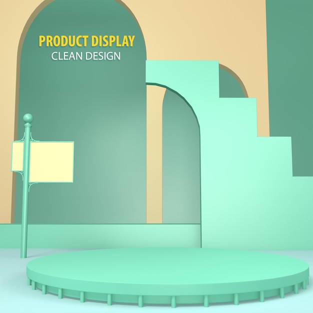 Diseño creativo de exhibición de productos Plantilla PSD