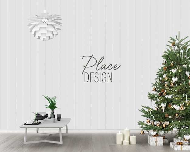 Diseño decorativo navideño psd premium