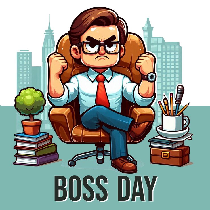 PSD diseño del día del jefe fondo diseño del cartel del día de la apreciación del jefe