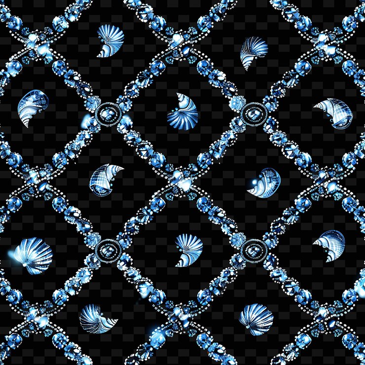 PSD un diseño de diamante blanco y negro con un fondo azul