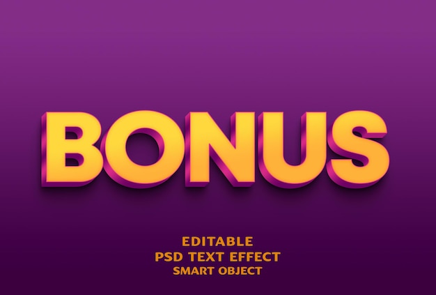 Diseño de efecto de texto 3d extra