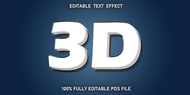 Diseño de efecto de texto 3d