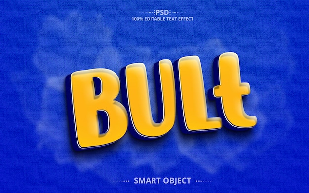 Diseño de efecto de texto creativo a granel