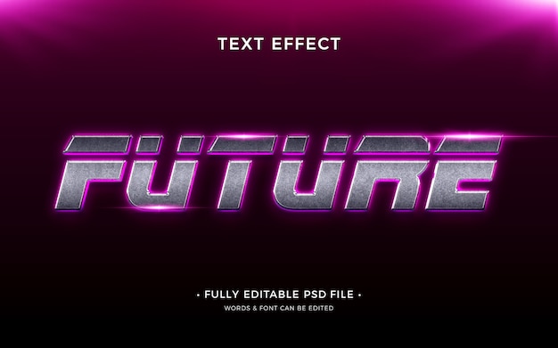 Diseño de efecto de texto futuro.