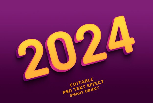 Diseño de efectos de texto 3D 2024