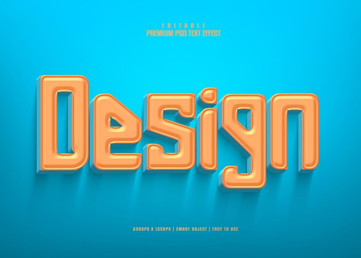 PSD diseño de efectos de texto 3d psd de primera calidad editables