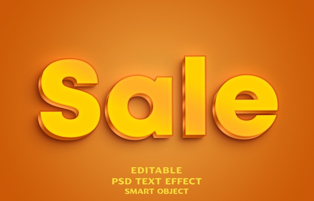 Diseño de efectos de texto 3D de venta